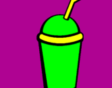 Coloriage Verre de milk-shake II colorié par Kyoya