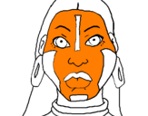 Coloriage Femme maya II colorié par erine