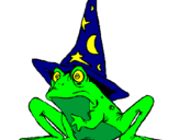 Coloriage Magicien transformé en grenouille colorié par Lisaa (: