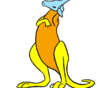 Coloriage Kangourou colorié par juliette