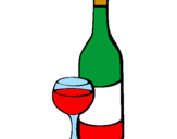 Coloriage Vin colorié par Jé