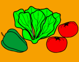 Coloriage Légumes colorié par anonyme