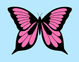 Coloriage Papillon 8 colorié par estella