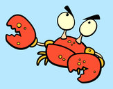 Coloriage Crabe furieux colorié par ameluche11