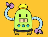 Coloriage Robot avec de longs bras colorié par ophelie
