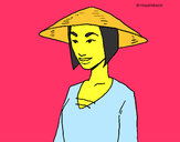 Coloriage Chinois colorié par Mary