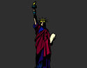 Coloriage La Statue de la Liberté colorié par KAKE