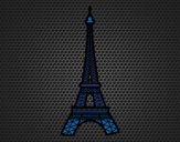 Coloriage Tour Eiffel colorié par KAKE2