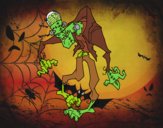Coloriage Frankenstein zombie colorié par EloMunoz66