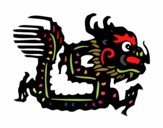 Coloriage Signe du dragon colorié par noaczodor
