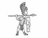 Soldat romain dans la défense
