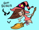 Une sorcière d'Halloween