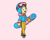Snowboard fille