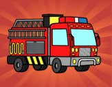 Un camion de pompiers