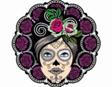Fête des morts au mexicain femme