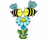 Deux abeilles