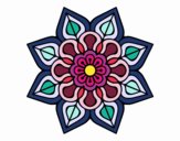 Mandala de fleurs simples