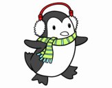 Pingouin avec écharpe