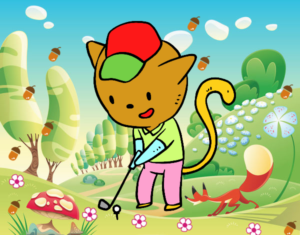 chat golfeur