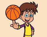Un basketteur junior