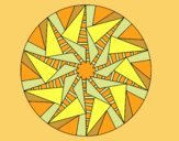 Mandala soleil triangulaire