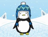 Pingouin bébé avec chapeau
