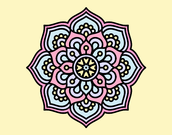 Mandala fleur de concentration