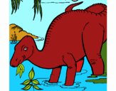 Dinosaure qui mange