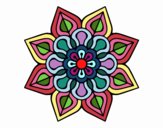 Mandala de fleurs simples