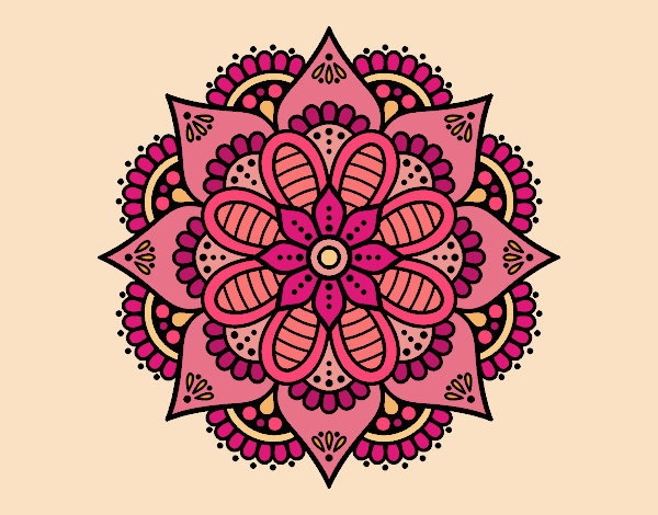 Mandala de fleurs de printemps