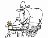 Chariot de cow-boy